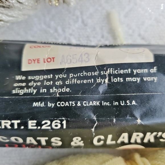 Vintage Coats And Clark Yarn Red Heart Baby Wool Nylon Pompadour Lot Color 802 - Picture 3 of 16